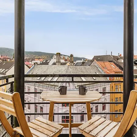 Memories From Norway L Penthouse 250m From Center I Privat Balcony * 卑爾根